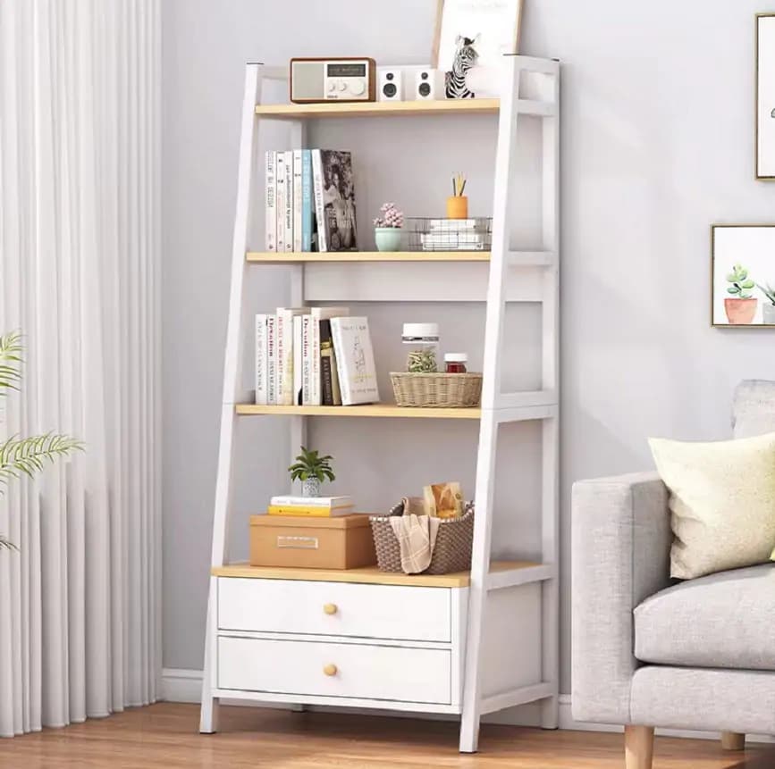 Casarredo CAIRO regál se šuplíky bílá/buk