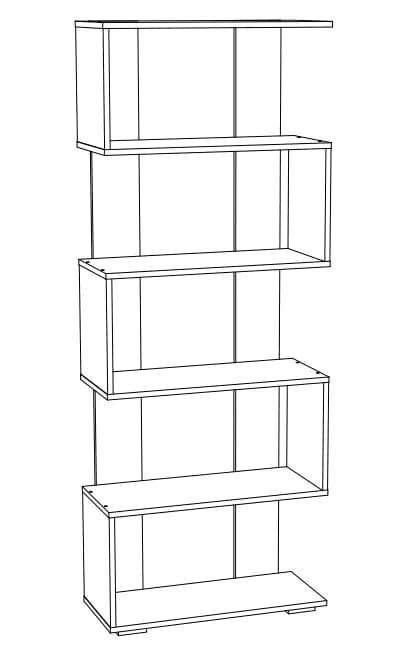 Casarredo Regál RAFAL 2 dub mléčný - náhled 3