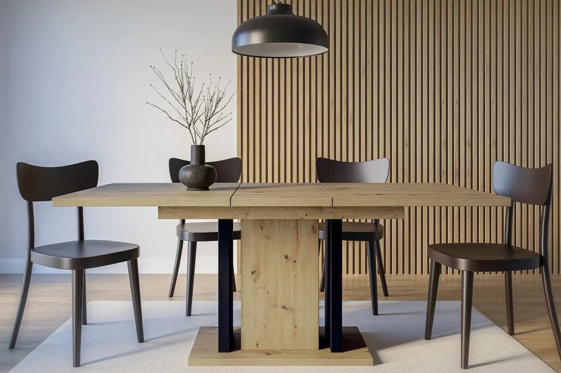 Casarredo Jídelní rozkládací stůl JANGA artisan/černá - náhled 4