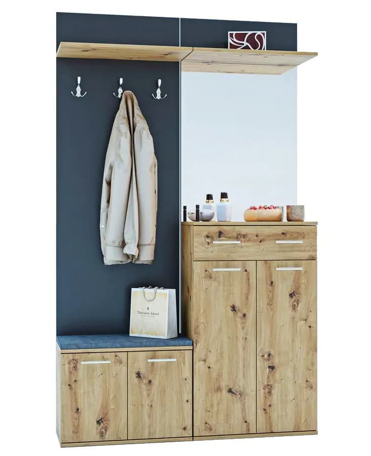Casarredo ARMADI II předsíňová stěna antracit/dub artisan - náhled 3