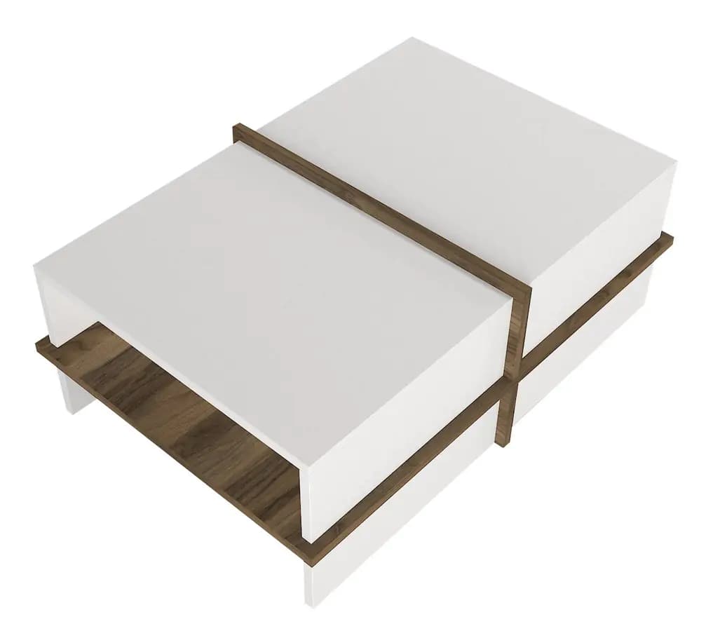 Casarredo Konferenční stolek PUNO bílá/ořech - náhled 5