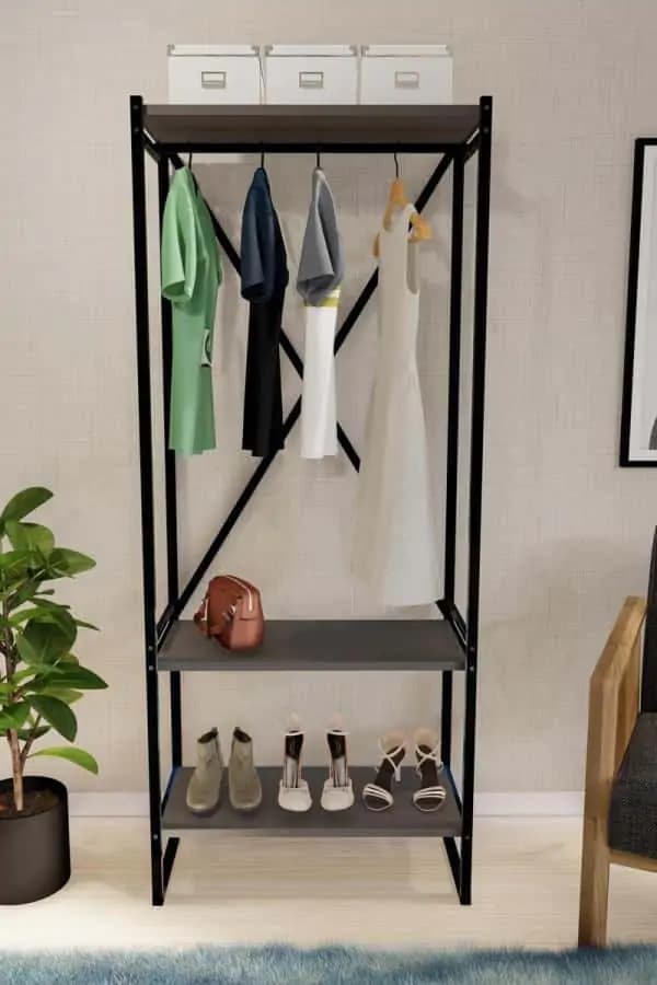 Casarredo Věšák na šaty HARUKI antracit/černá - náhled 2