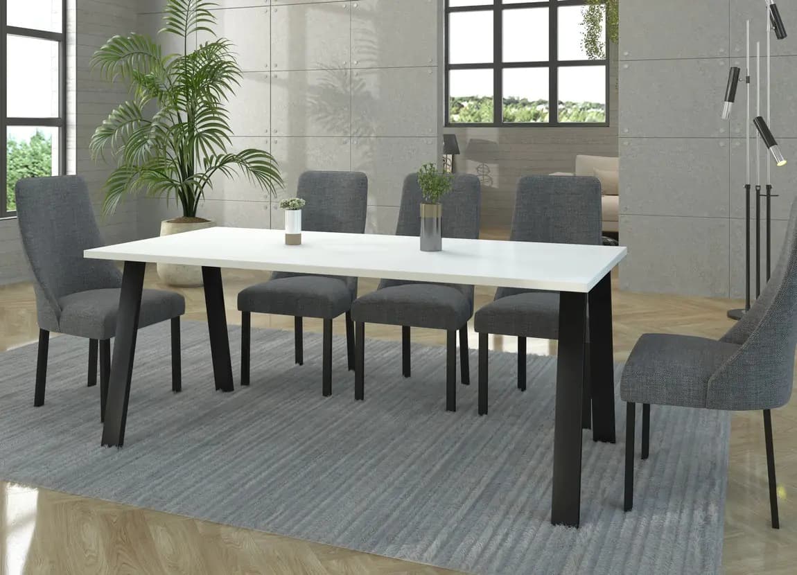 Casarredo Jídelní stůl KOLINA 138x90 cm černá/bílá - náhled 4