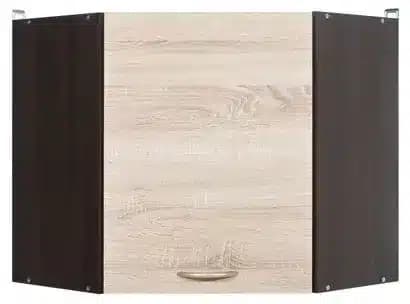 BRW Kuchyňská skříňka rohová Junona Line GNWU/57-LP dvířka dub sonoma/korpus wenge
