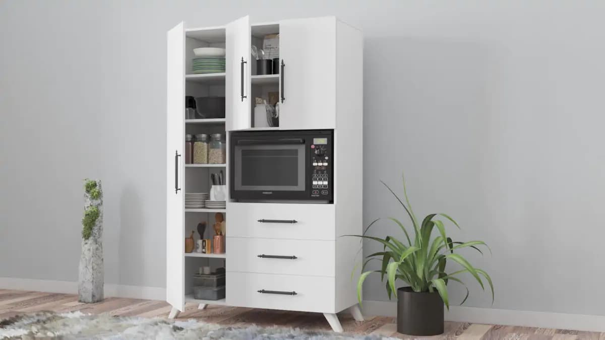 Casarredo KAMULA multifunkční skříň, bílá - náhled 3