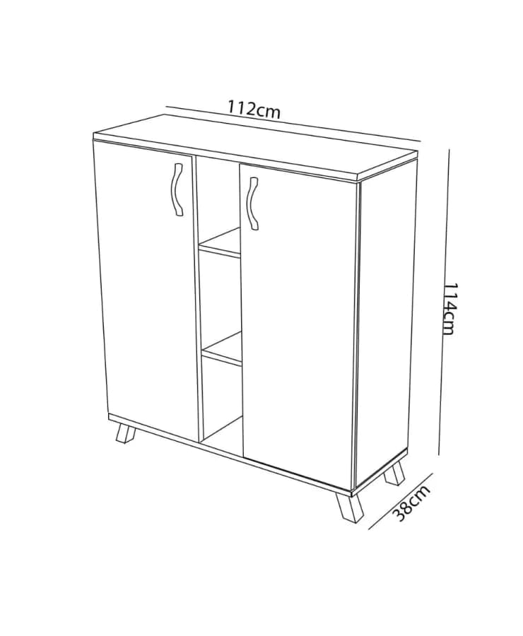 Casarredo MEDFORD skříňka na boty, dub Sonoma/bílá - náhled 5