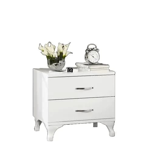 Casarredo LIVARA noční stolek na nožičkách, bílý - náhled 4