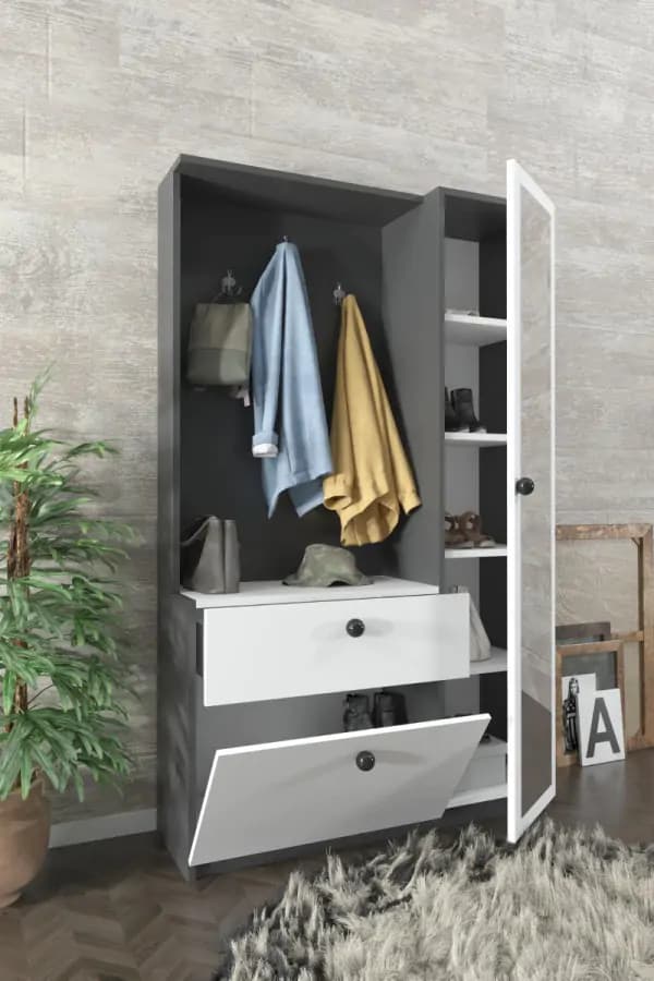 Casarredo RAUMA předsíňová sestava, bílá/grey - náhled 2