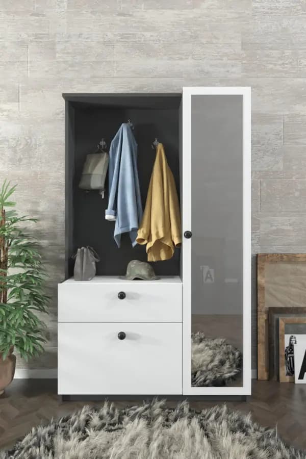 Casarredo RAUMA předsíňová sestava, bílá/grey - náhled 4