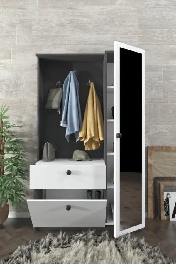 Casarredo RAUMA předsíňová sestava, bílá/grey - náhled 5