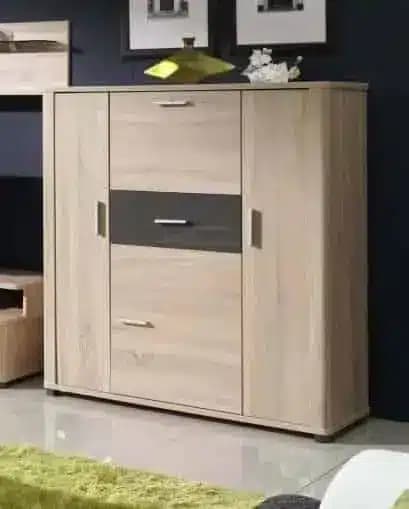 Falco Skříňka s barem Filemon R3 sonoma/grafit lesk - náhled 2