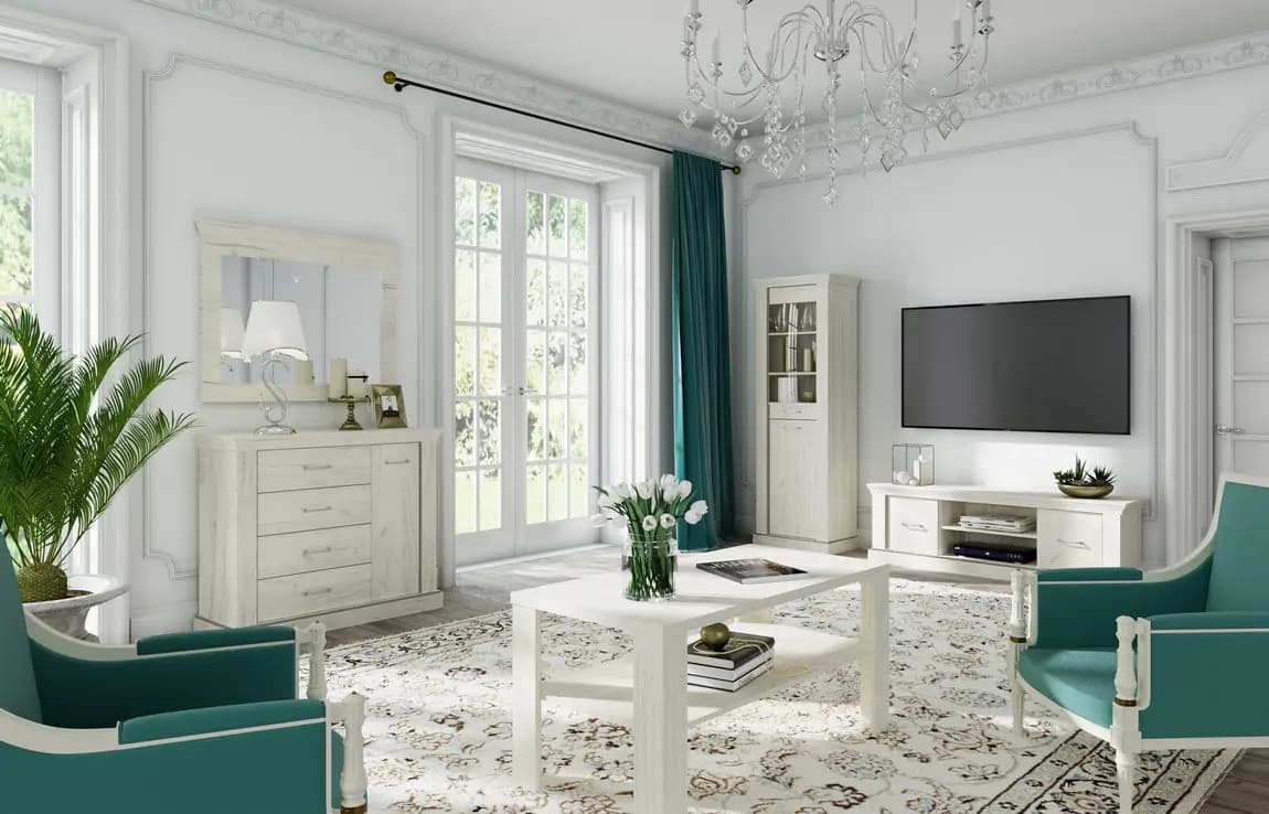 Casarredo Vitrína 3D NEIL dub kraft bílý - náhled 5