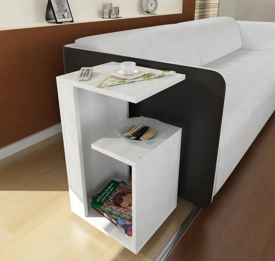 Casarredo Odkládací příruční stolek AGADI bílá - náhled 4