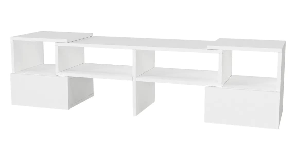 Casarredo Televizní stolek rovný/rohový TARTU bílá - náhled 5