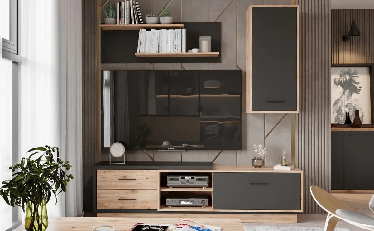 Casarredo Obývací sestava ABONY barva san marino/antracit