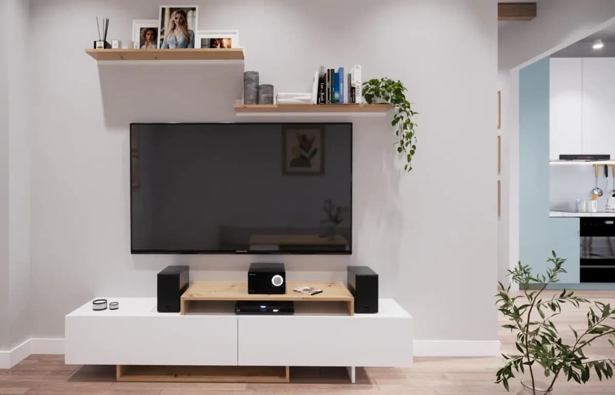 Casarredo Obývací sestava TOMPA barva bílá/dub artisan