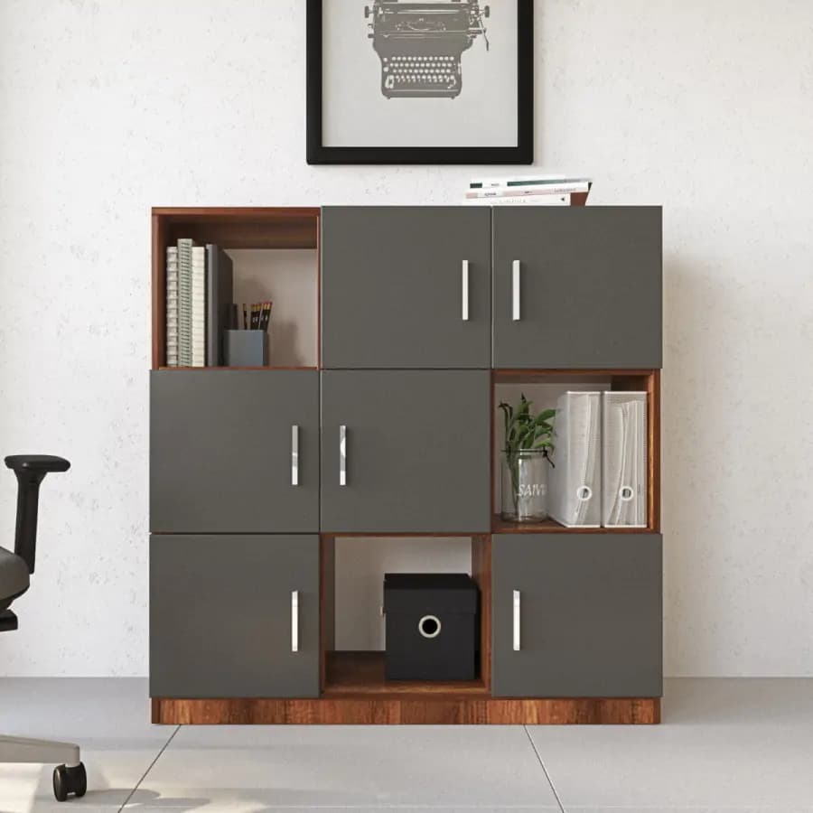 Casarredo ZYRIE office skříňka, baroko/antracit - náhled 4