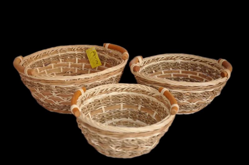 Axin Trading Set 3 kusů ratanových košíků