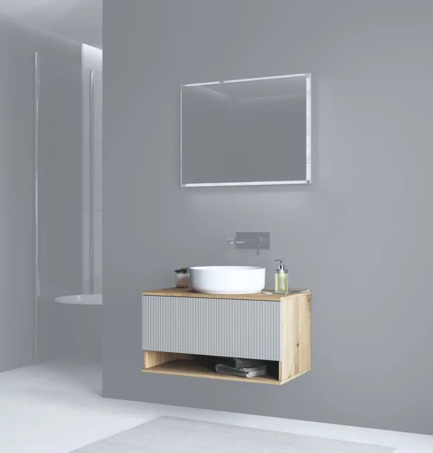 Halmar Skříňka pod umyvadlo AVIOLA 80/1S dub artisan - náhled 3