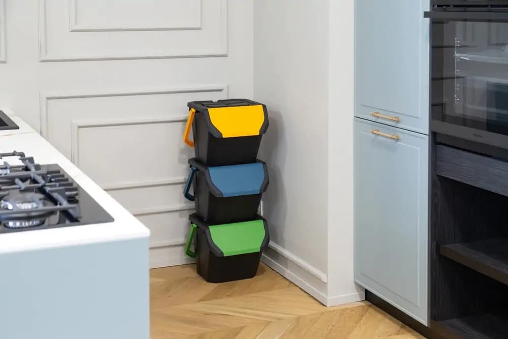 DEA HOME Set 3 odpadkových košů FRIDA na tříděný odpad 3x 25 L - náhled 3