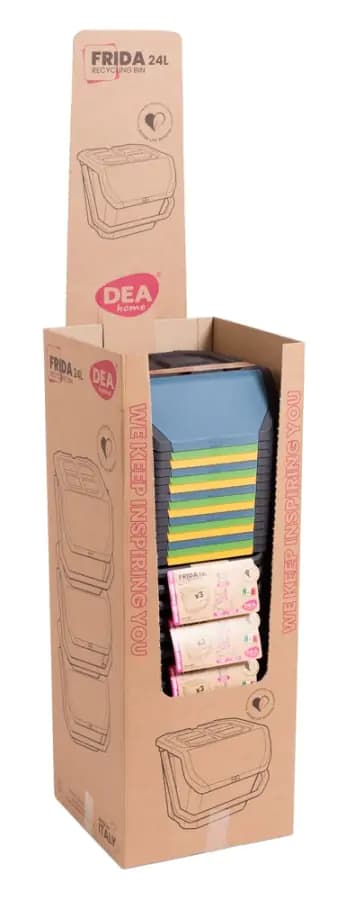 DEA HOME Set 3 odpadkových košů FRIDA na tříděný odpad 3x 25 L - náhled 4