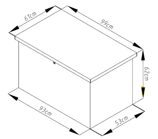 Rojaplast MAX A úložný box 295 l - tmavě šedá - náhled 5