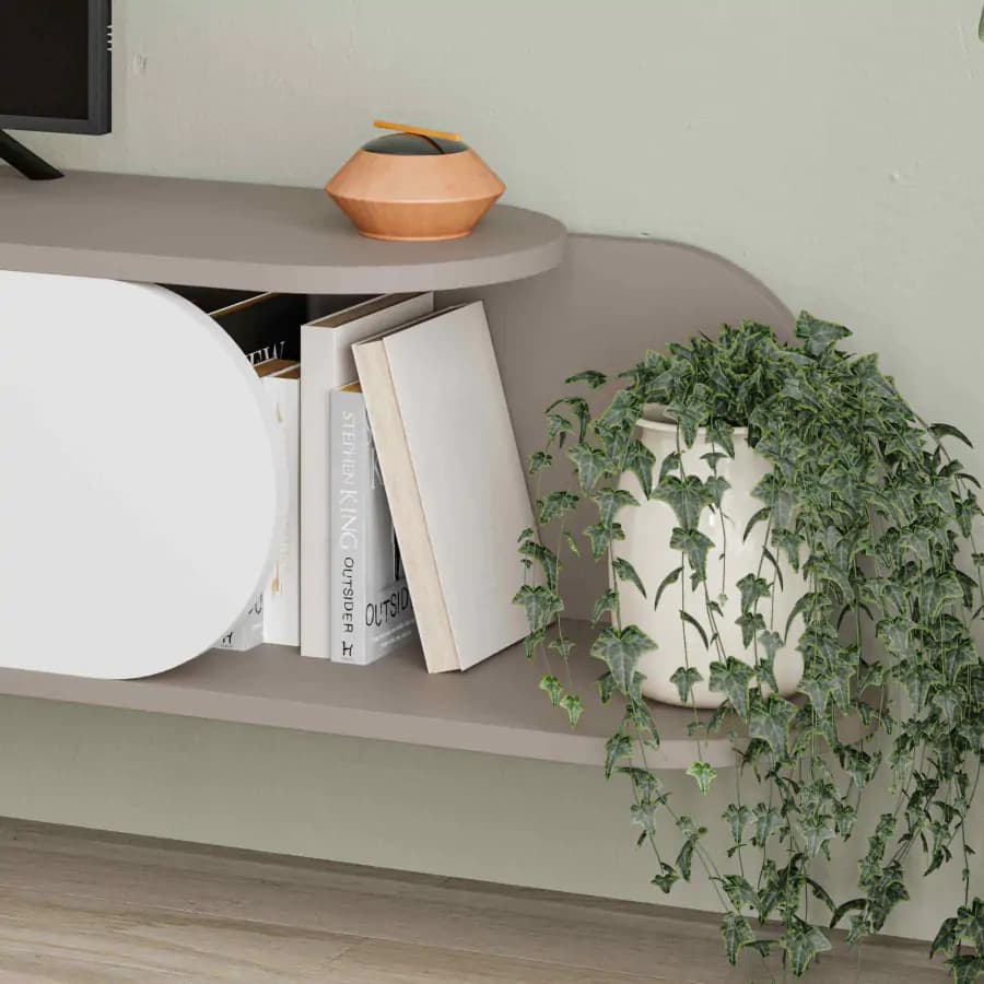 Casarredo Televizní stolek BOGGART, moka/bílý - náhled 4