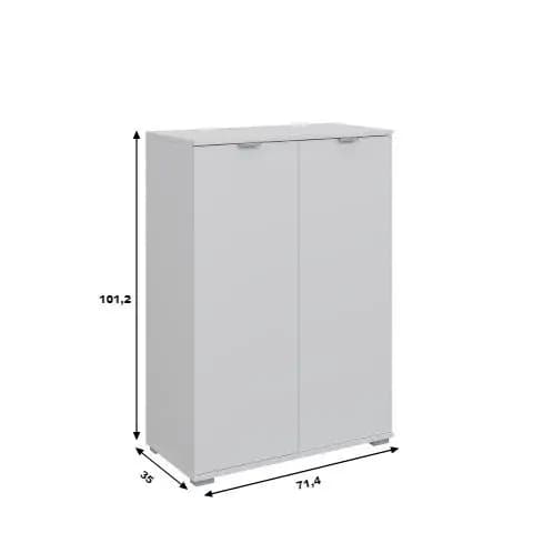 Casarredo Komoda 2D vysoká BORJA bílá - náhled 4