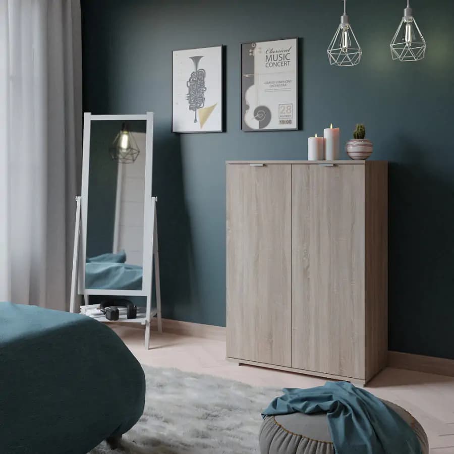 Casarredo Komoda 2D vysoká BORJA dub sonoma - náhled 3