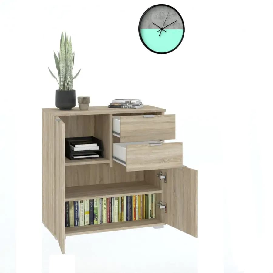 Casarredo Komoda 2D2S nízká BORJA dub sonoma