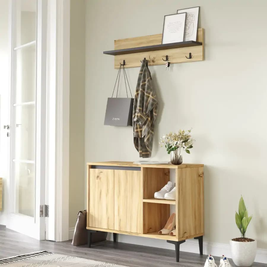 Casarredo Předsíňová sestava GLENC, dub Left / antracit - náhled 3