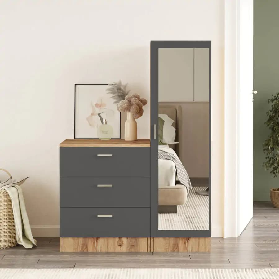 Casarredo HASKEL předsíňová stěna, antracit/borovice - náhled 3