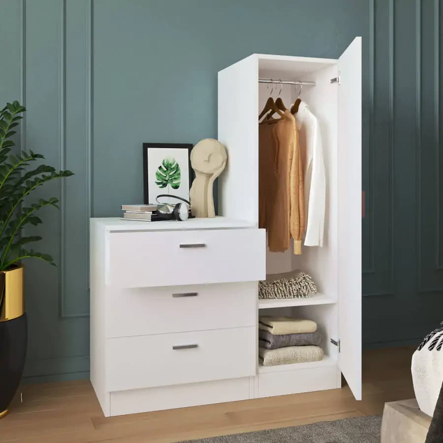 Casarredo HASKEL předsíňová stěna, bílá - náhled 3