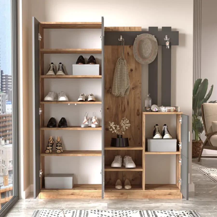 Casarredo Předsíňová sestava JENKS , borovice/antracit - náhled 2