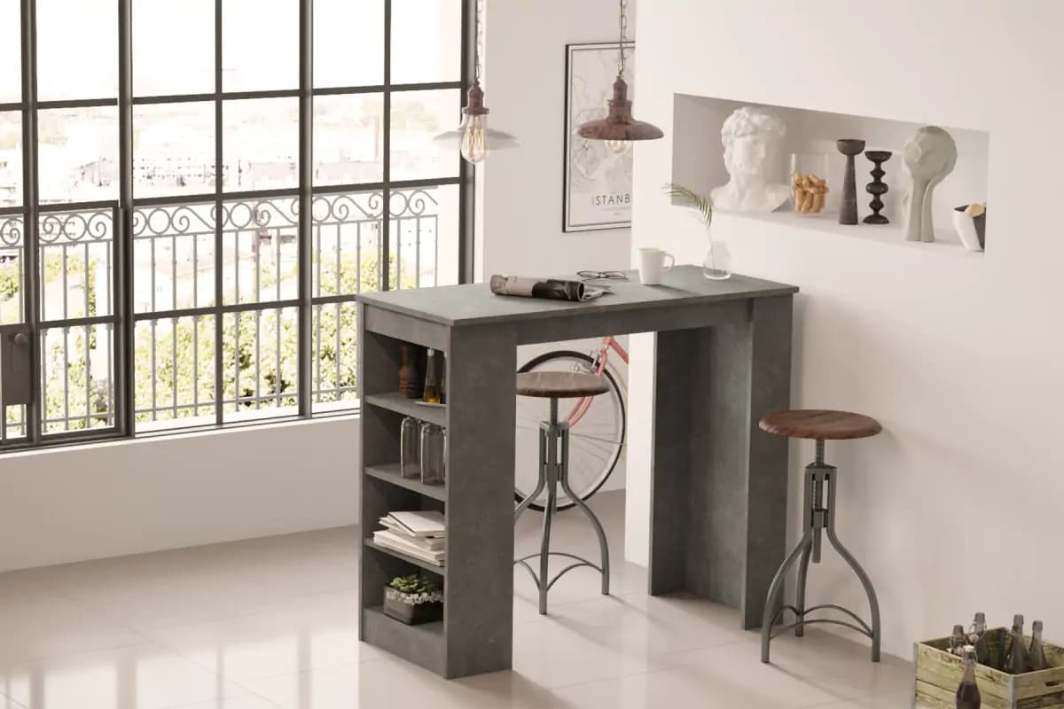 Casarredo Barový stůl STIGLER, beton - náhled 3