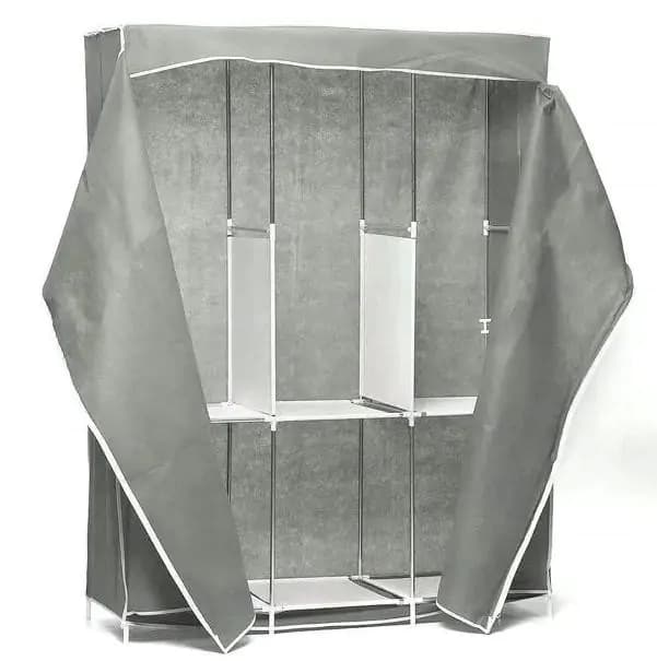 Casarredo Šatní látková skříň GARSY barva šedá - náhled 5