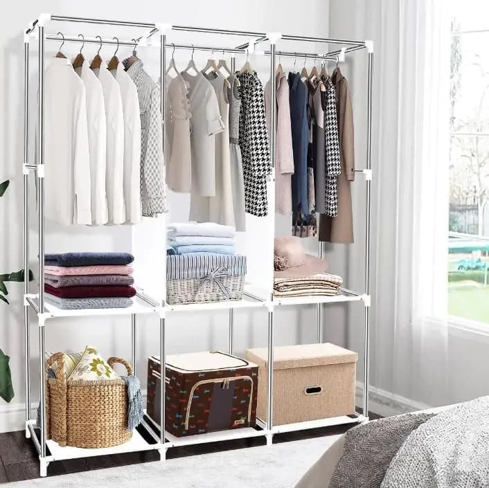Casarredo Šatní látková skříň GARSY barva šedá - náhled 2