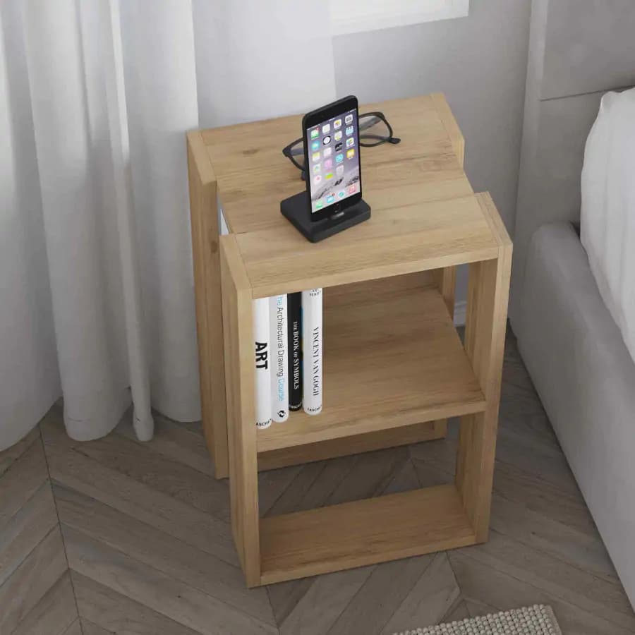 Casarredo Noční stolek LETOILE, dub - náhled 4