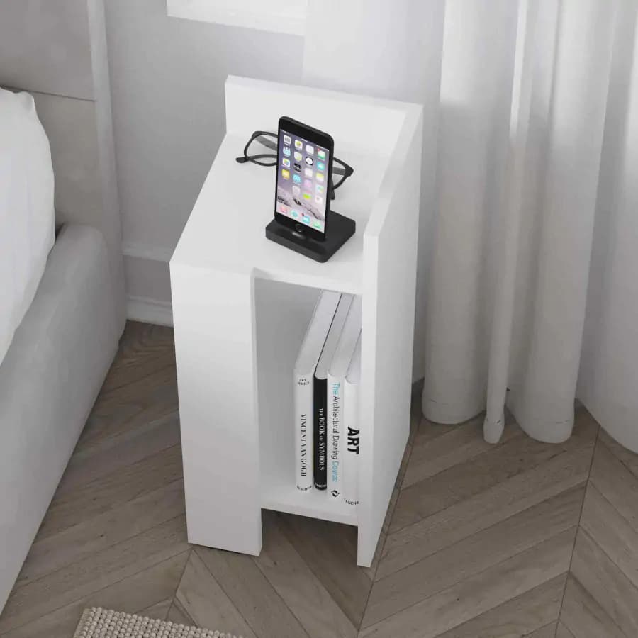 Casarredo EGEUS, noční stolek, bílý - náhled 2