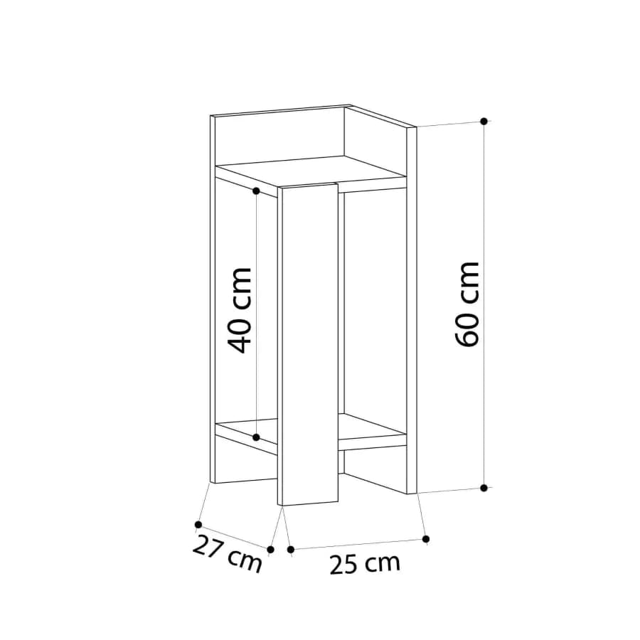 Casarredo EGEUS, noční stolek, bílý - náhled 4