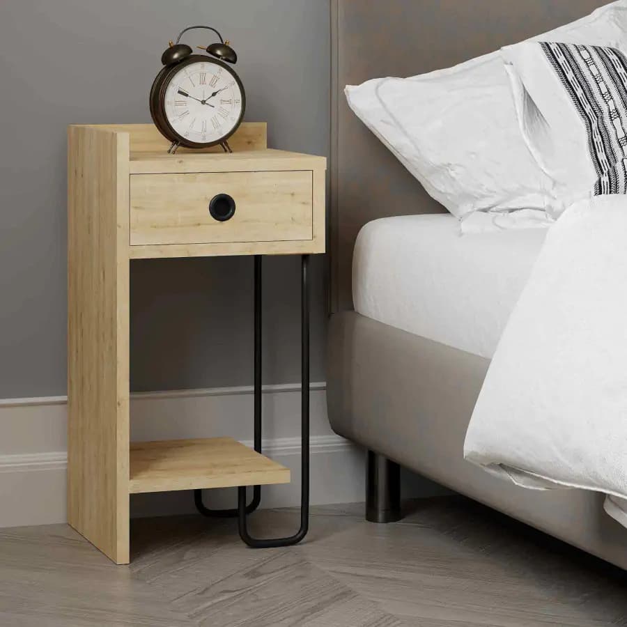 Casarredo Noční stolek levý SHADOWS, dub - náhled 2