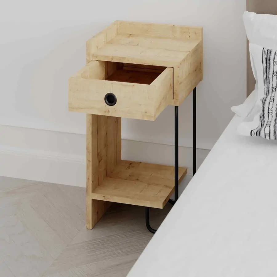 Casarredo Noční stolek levý SHADOWS, dub - náhled 3