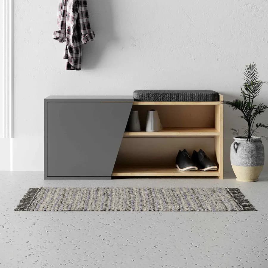 Casarredo Botník FARNESE, dub/antracit - náhled 2
