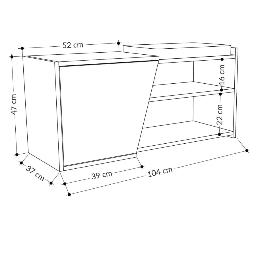 Casarredo Botník FARNESE, dub/antracit - náhled 4