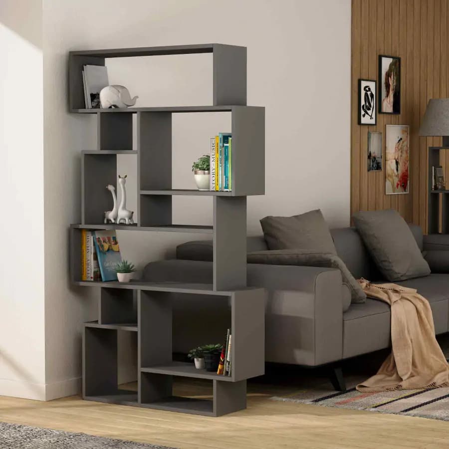 Casarredo KASSIA, regál, knihovna, antracit - náhled 3