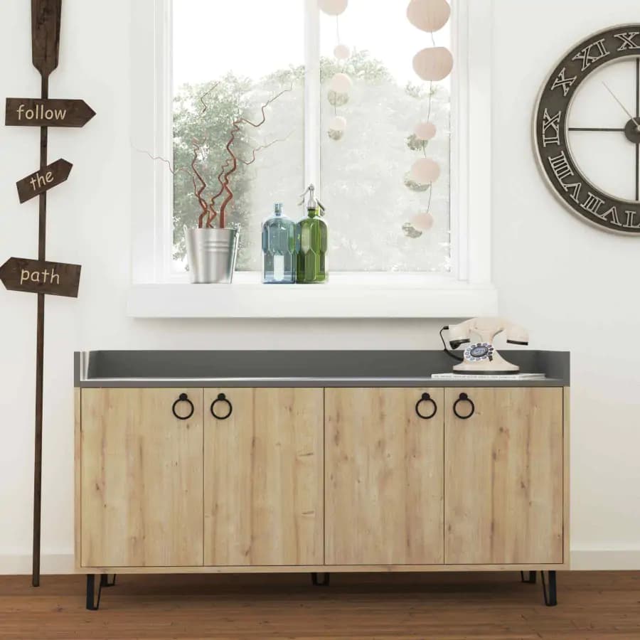 Casarredo Komoda DELPHI, dub/antracit - náhled 2