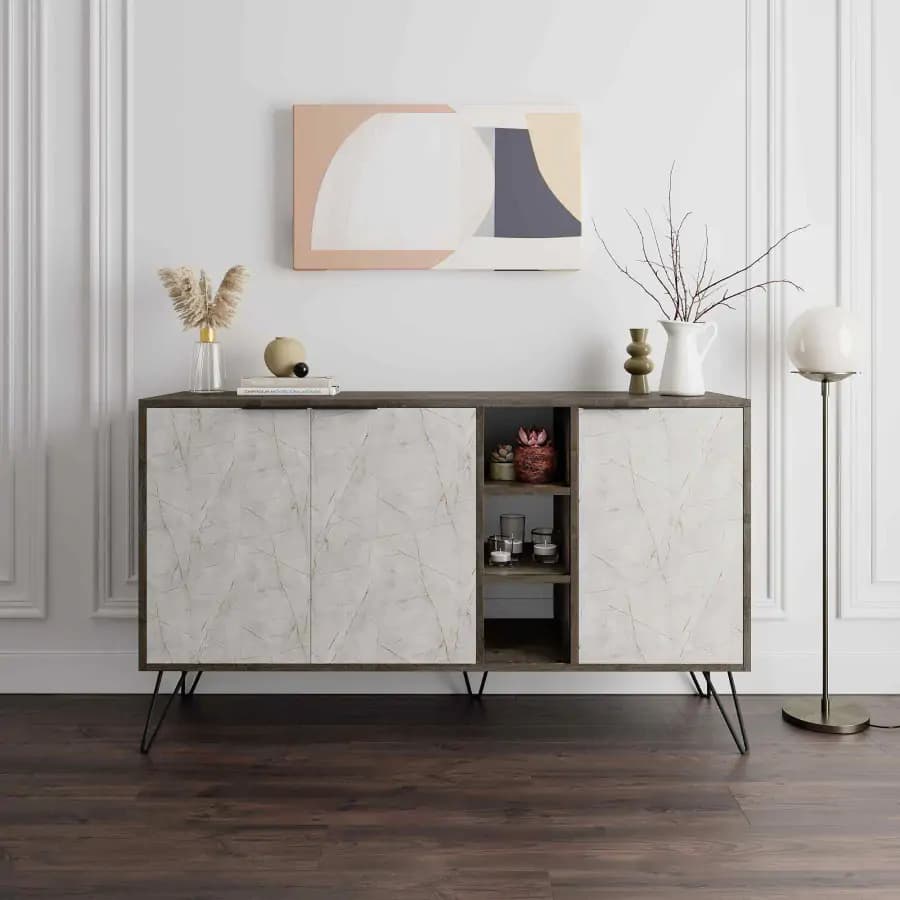Casarredo Komoda CALIOPE, káva/šedá - náhled 2