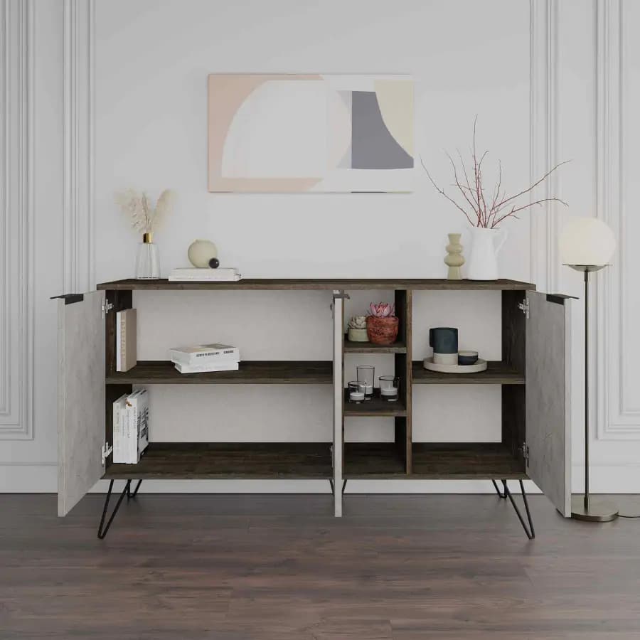 Casarredo Komoda CALIOPE, káva/šedá - náhled 3
