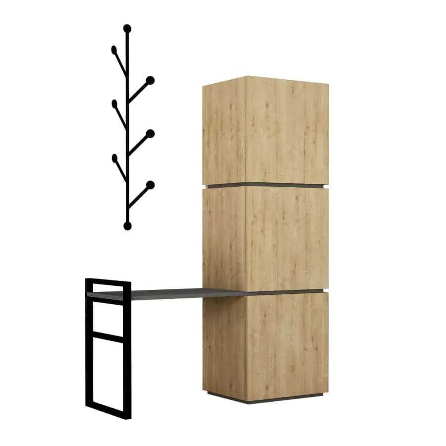 Casarredo Předsíňová sestava METIS, dub/antracit - náhled 2