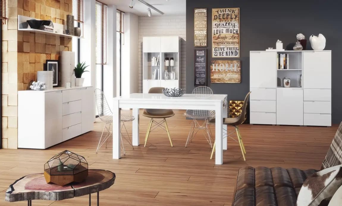Casarredo Noční stolek SELENE 32 bílá lesk - náhled 4